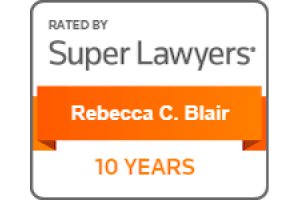 Super Lawyers / Rebecca C. Blair 10 Years - Badge