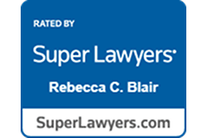 Rated By Super Lawyers / Rebecca C. Blair - Badge